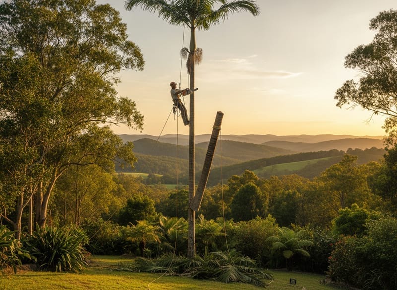 Palm Tree Removal performed by Port Macquarie Arborist in the Port Macquarie