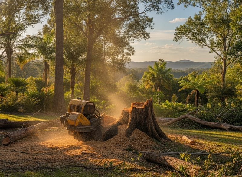 Stump Grinding performed by Port Macquarie Arborist in the Port Macquarie